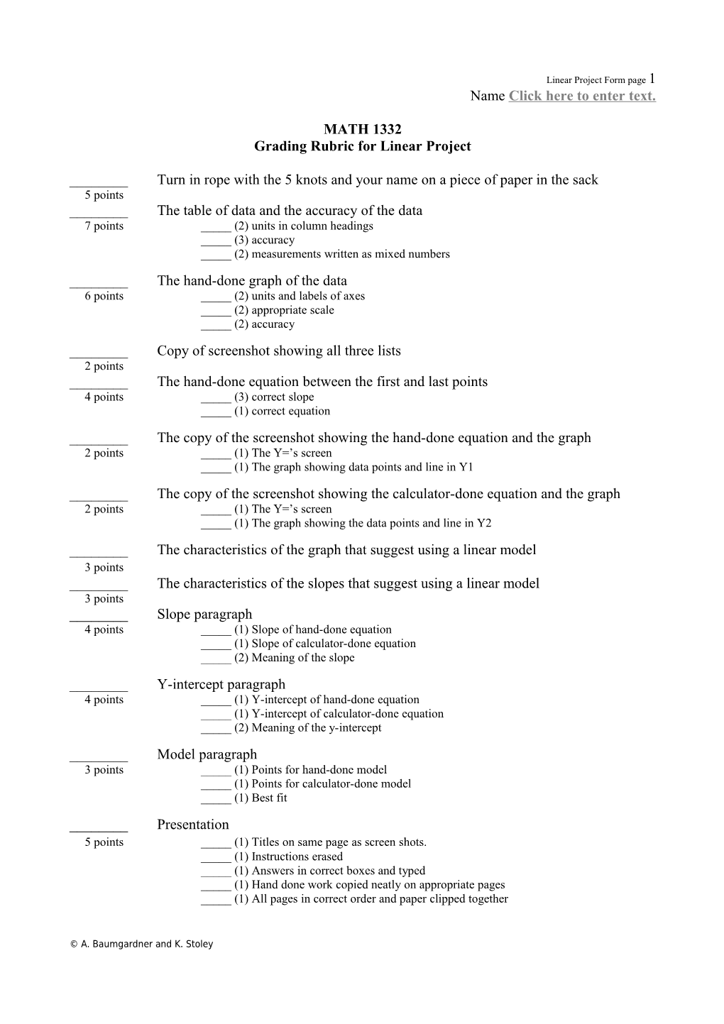 Linear Project Form Page 4