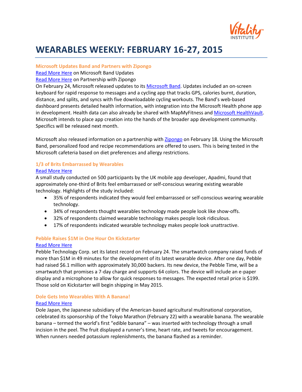 Wearables Weekly: February 16-27, 2015