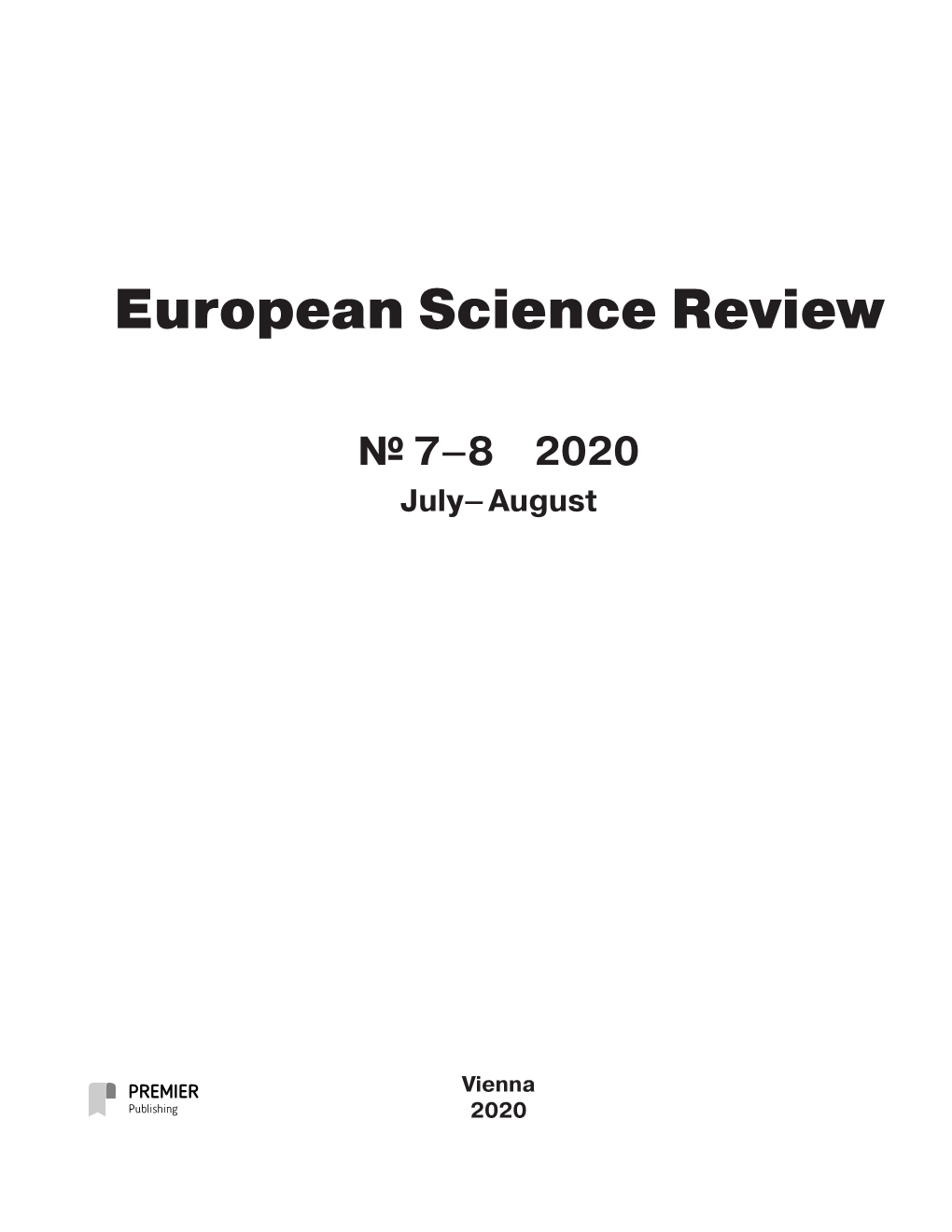 European Science Review