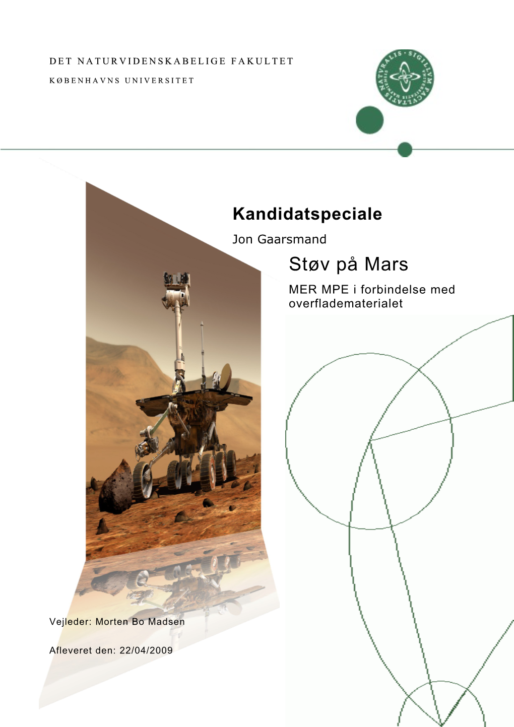 Støv På Mars MER MPE I Forbindelse Med Overfladematerialet