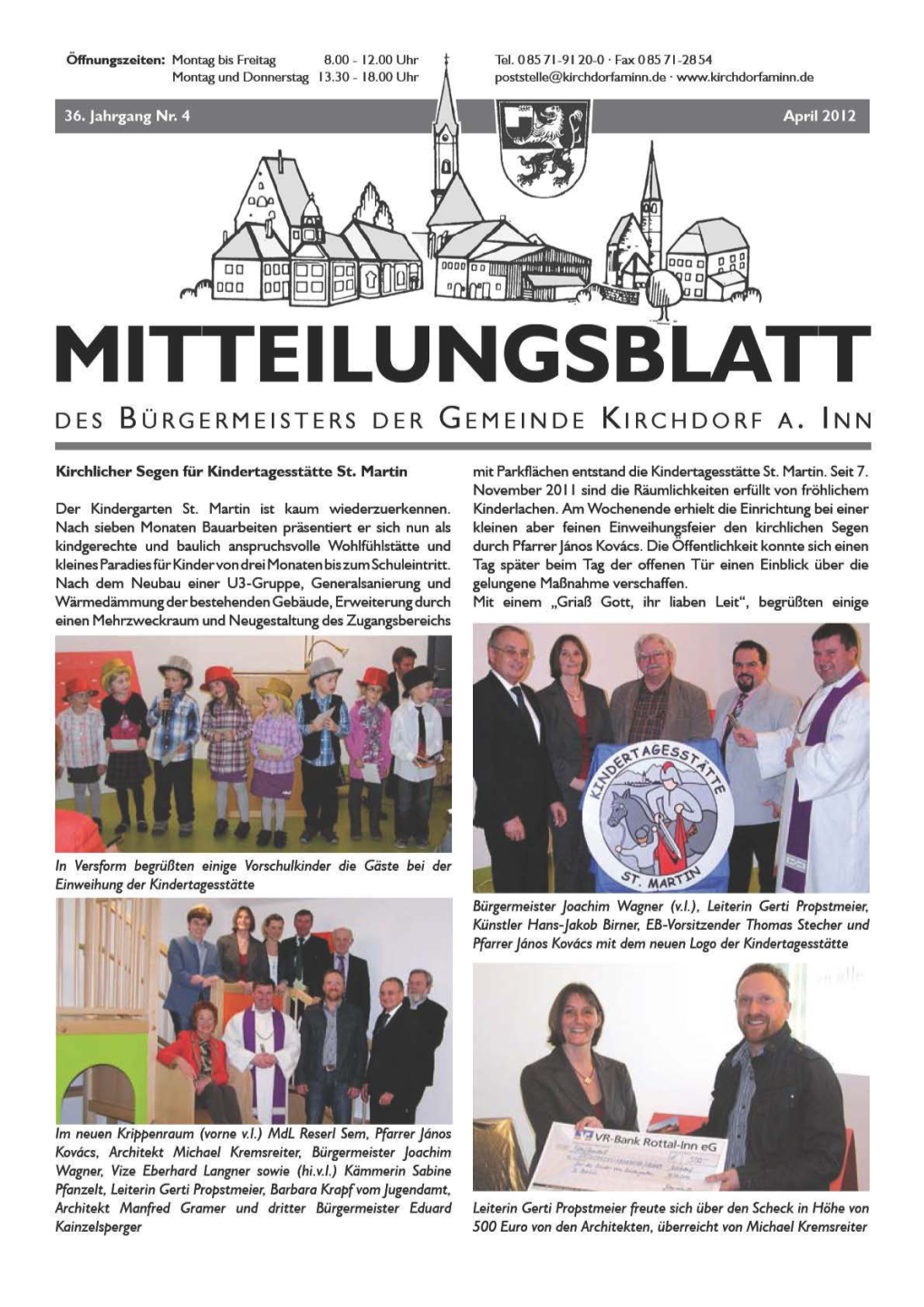 04/12 Mitteilungsblatt Des Bürgermeisters April 2012 5 MB