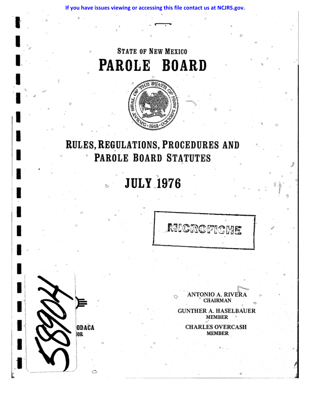 'I, Parole Board