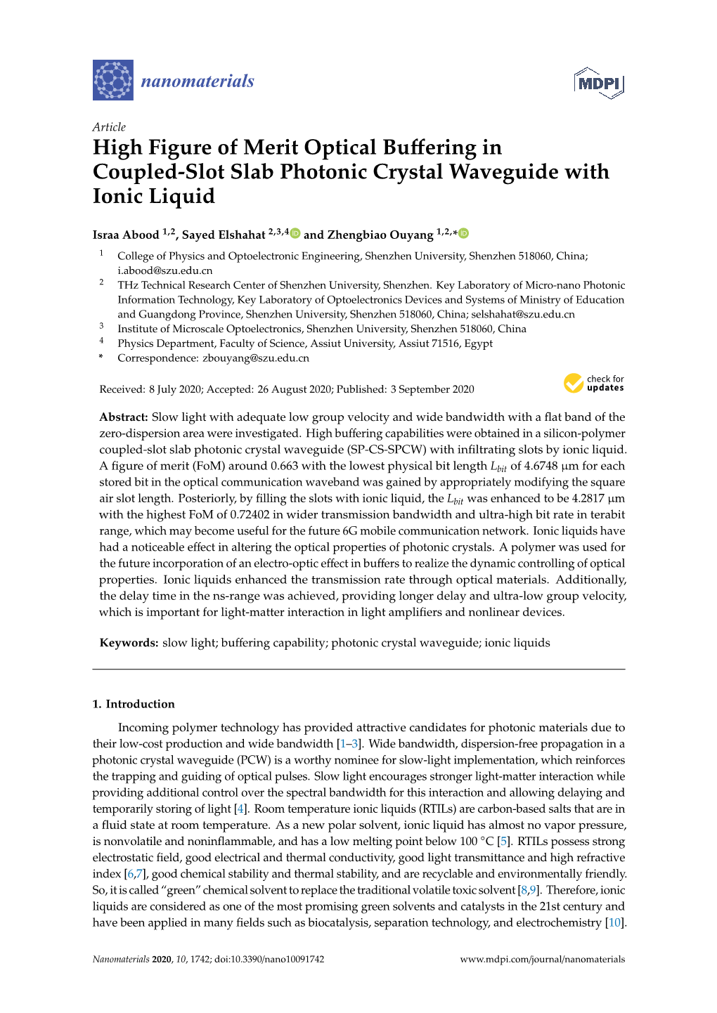 High Figure of Merit Optical Buffering in Coupled-Slot Slab Photonic