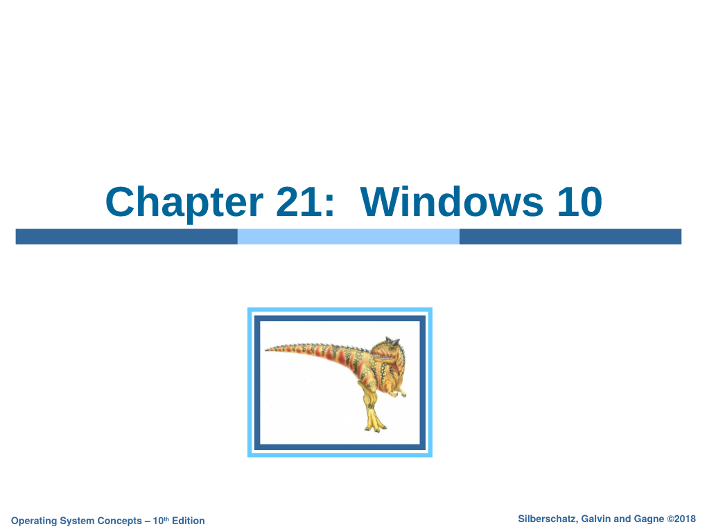 Chapter 21: Windows 10