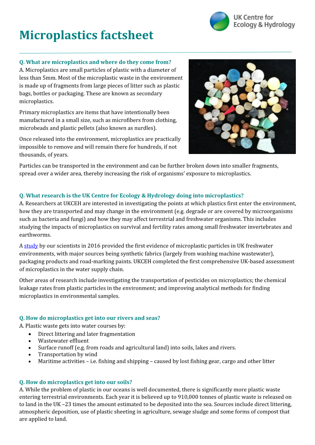 Microplastics Factsheet