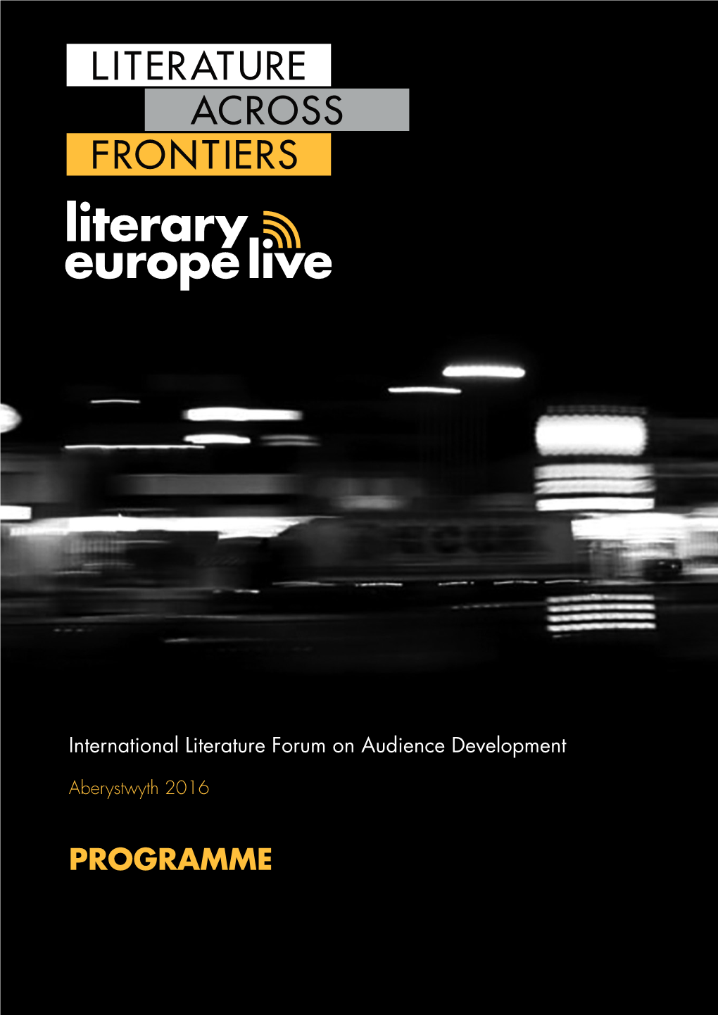 International Literature Forum 2016 Official Programme