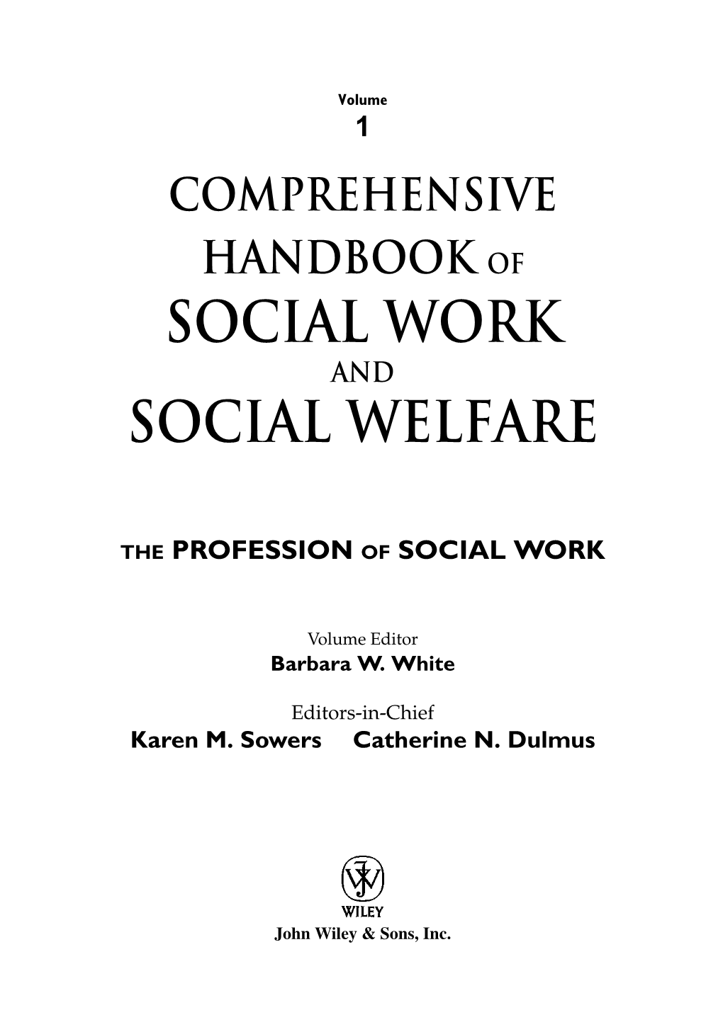 Social Work Social Welfare