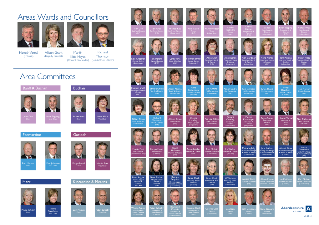 Area Committees Areas, Wards and Councillors