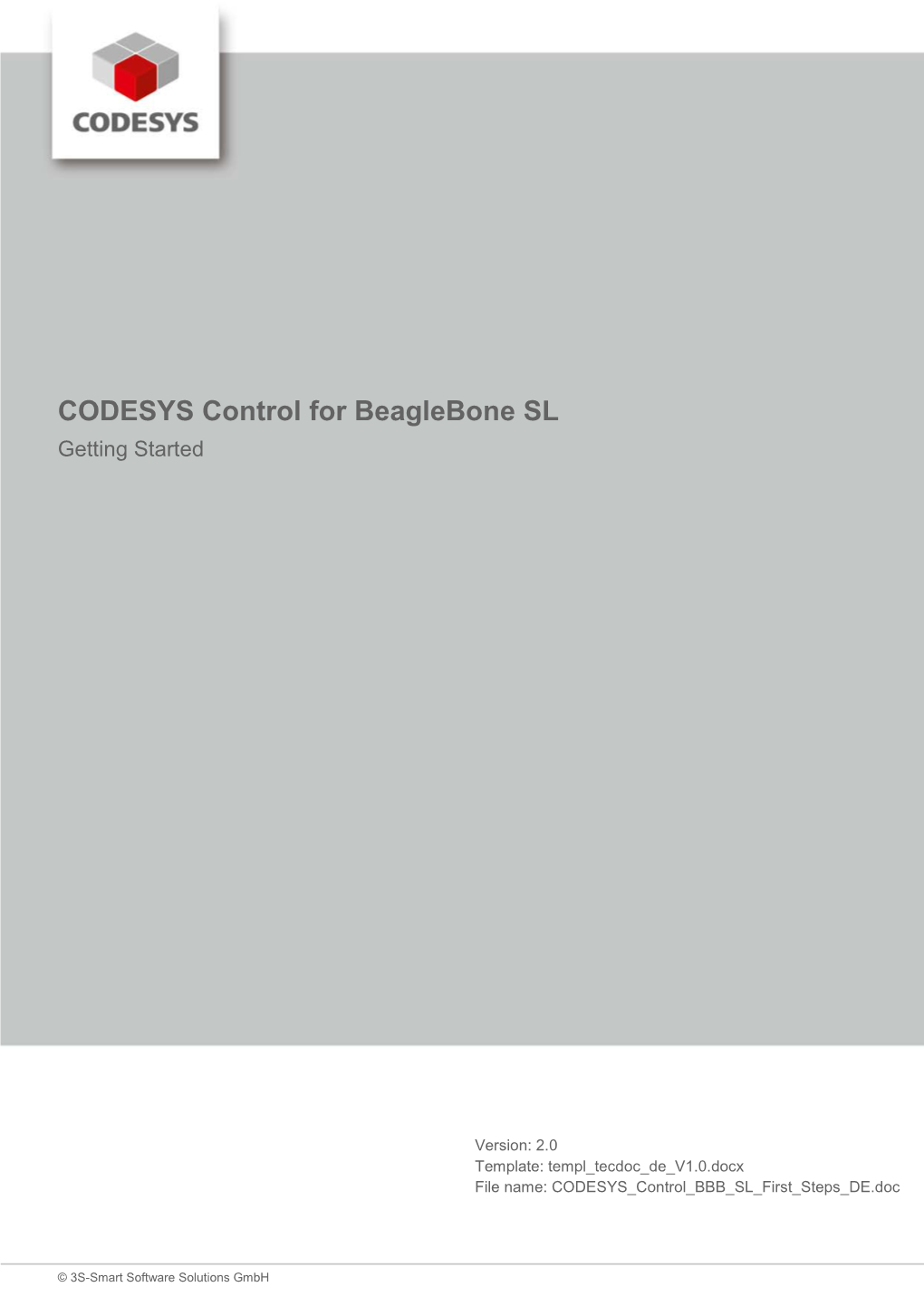 CODESYS Control for Beaglebone SL Getting Started