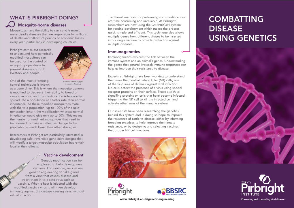 Combatting Disease Using Genetics
