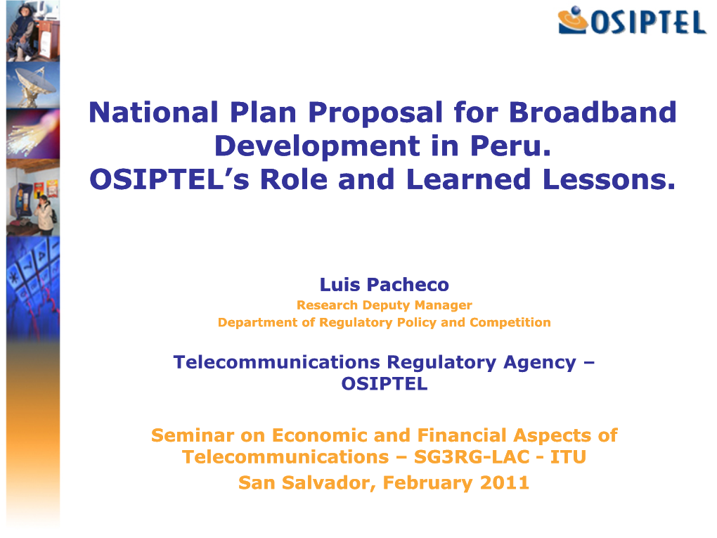 Broadband Development in Peru