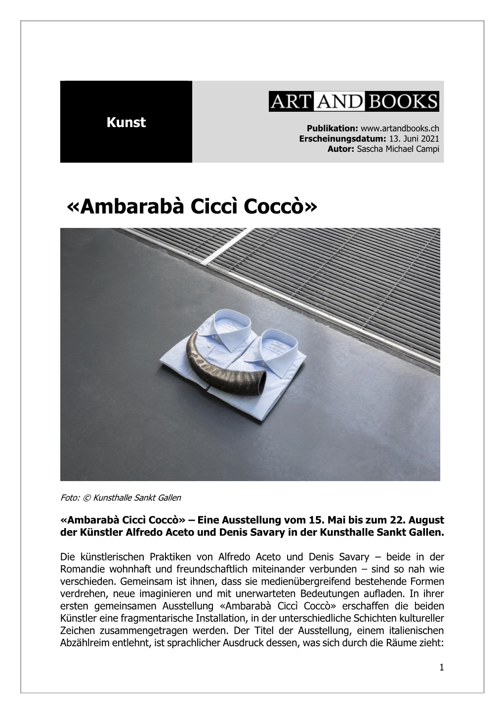 «Ambarabà Ciccì Coccò»