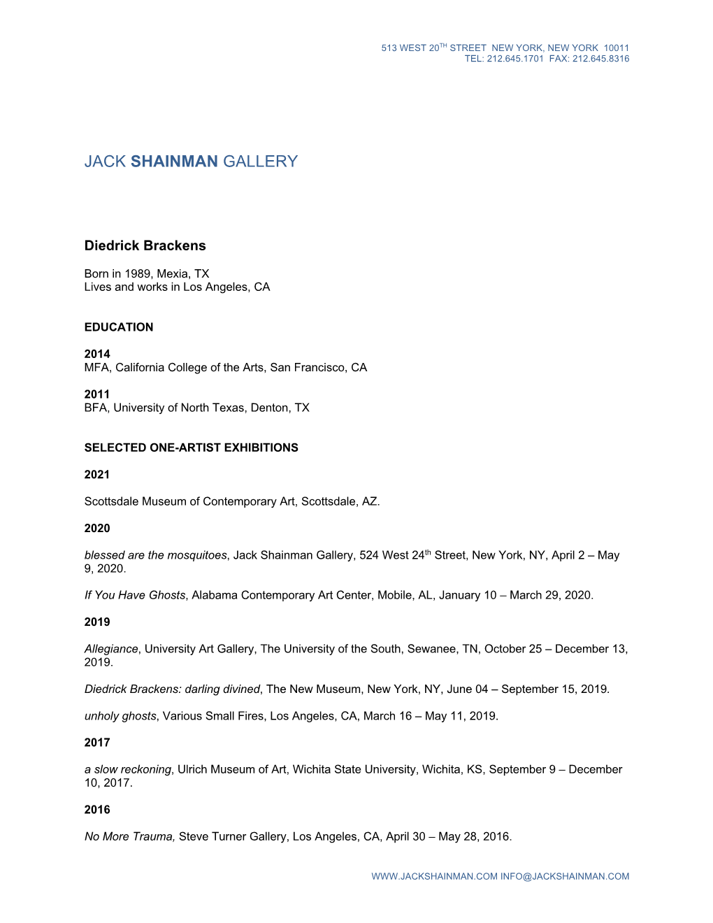 Jack Shainman Gallery