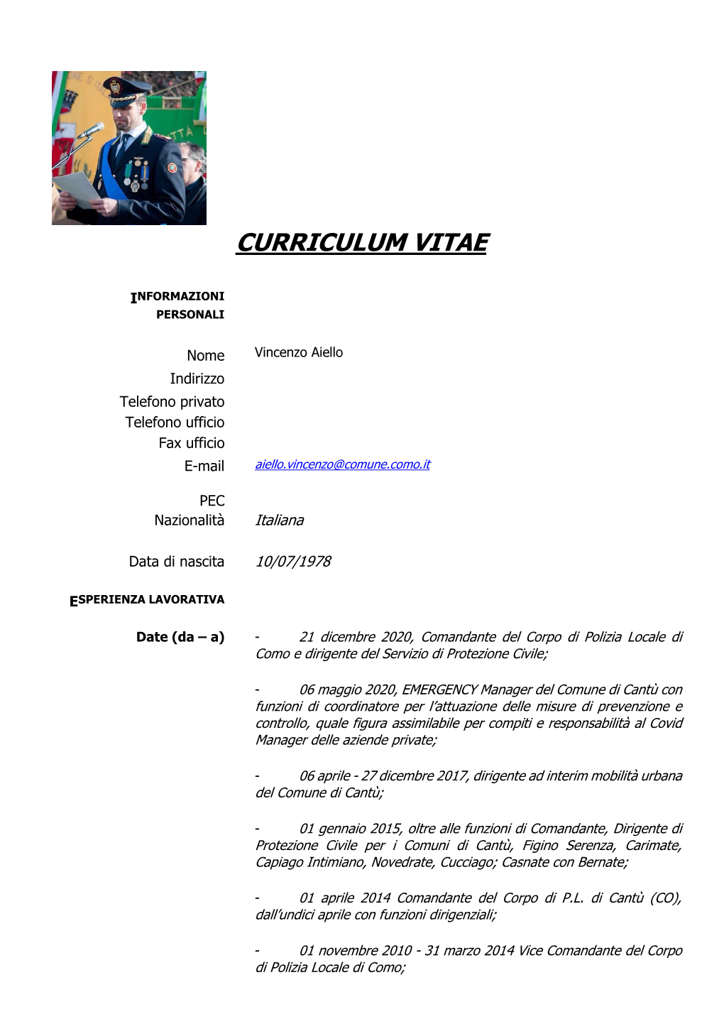 Curriculum Vitae