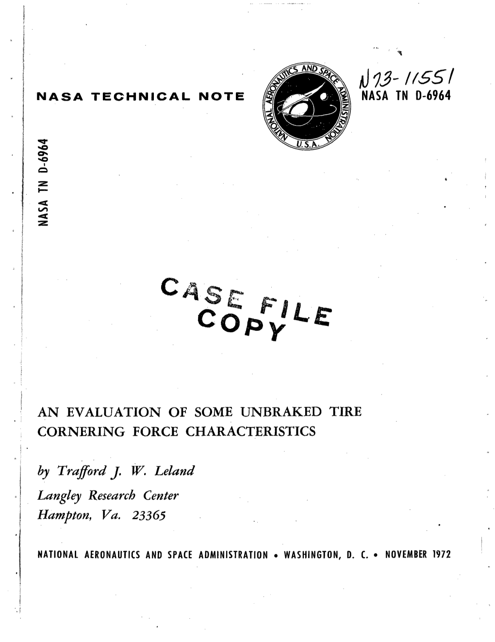 13-1 (Ssi Nasa Technical Note Nasa Tn D-6964