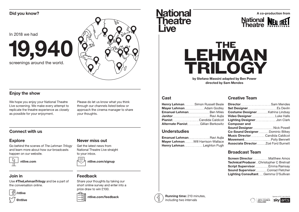 Ntlive Lehman Trilogy Castlist UK A4.Indd