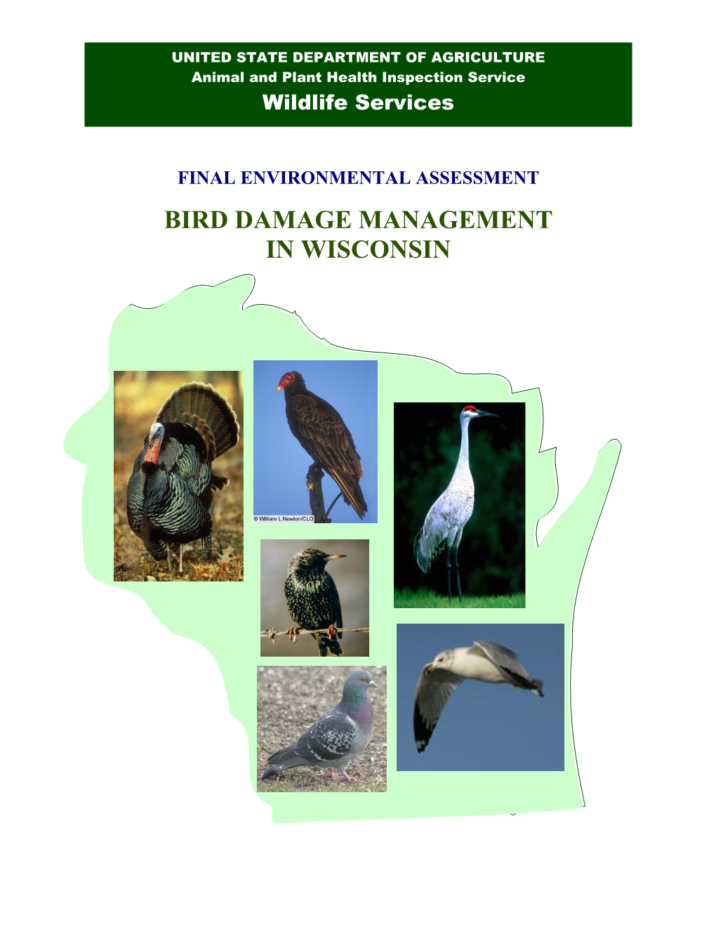 2015 Bird Damage Management in Wisconsin EA