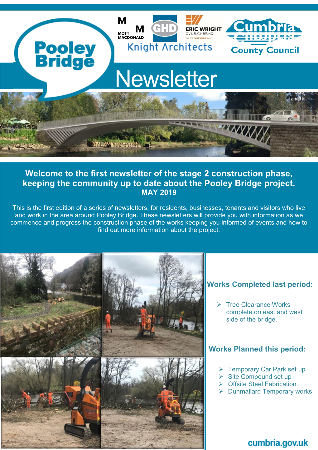 Pooley Bridge Stage 2 – Newsletter 1