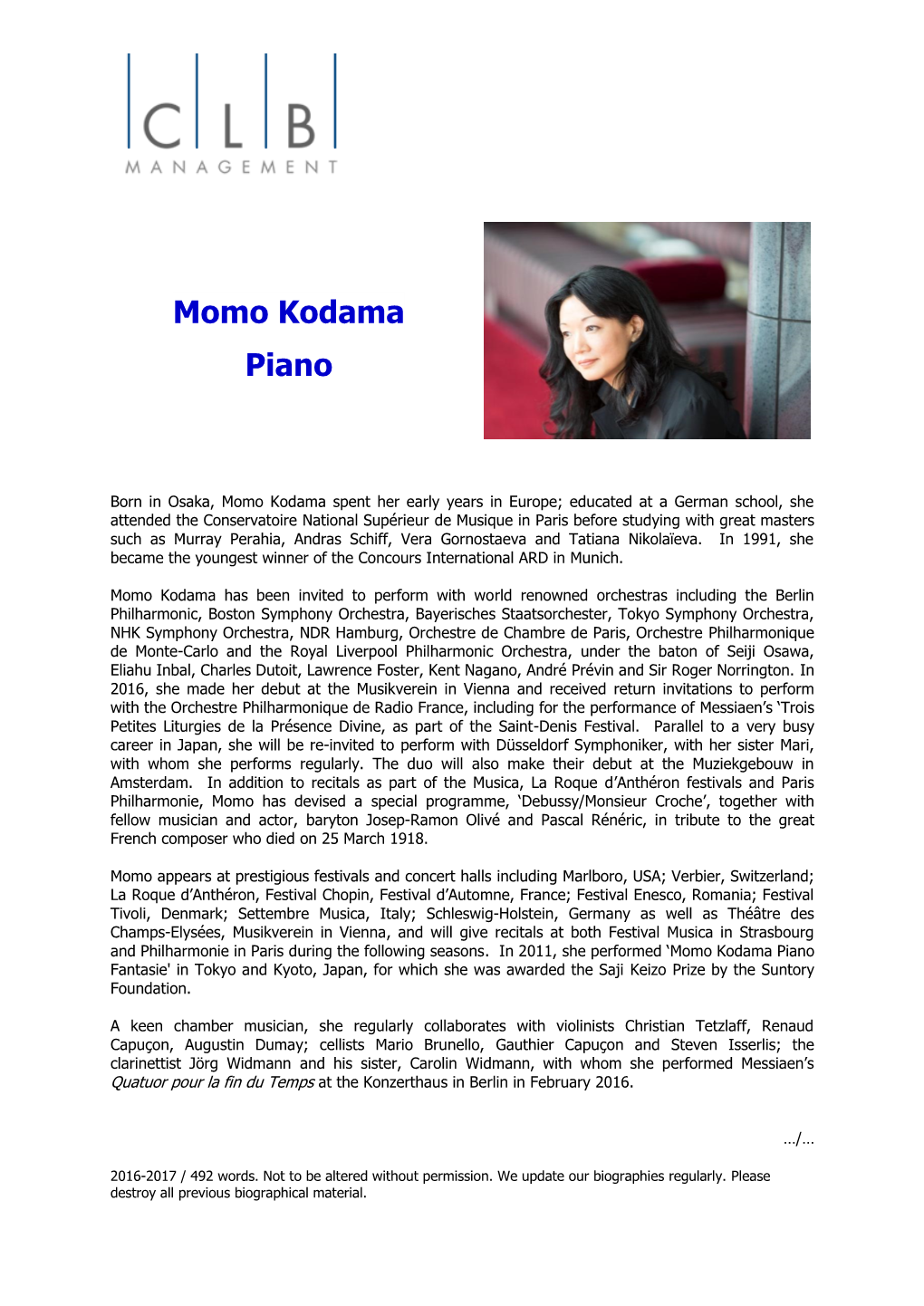 Momo Kodama Piano
