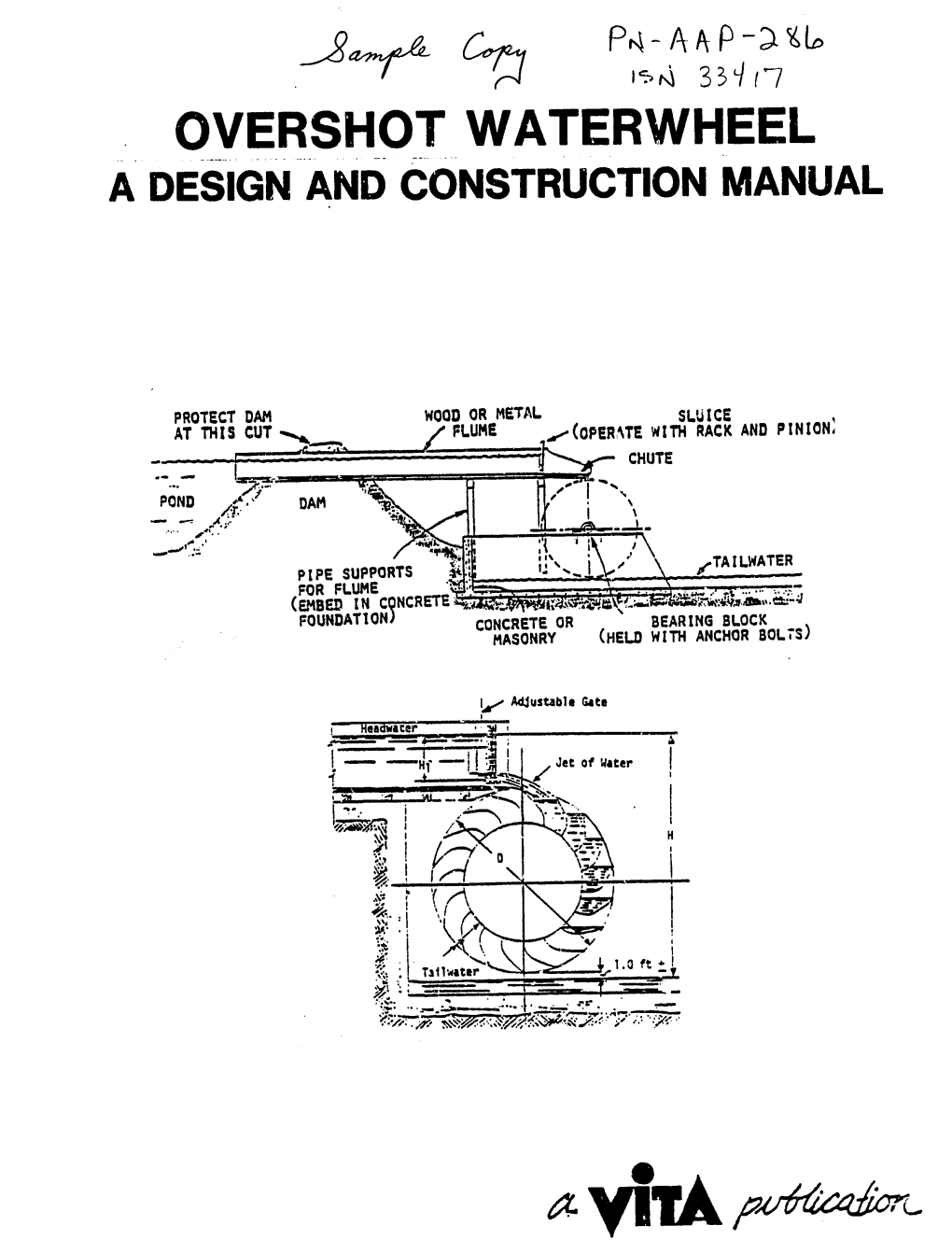 6Z Yita Pc 6 4 R OVERSHOT WATERWHEEL a DESIGN and CONSTRUCTION MANUAL