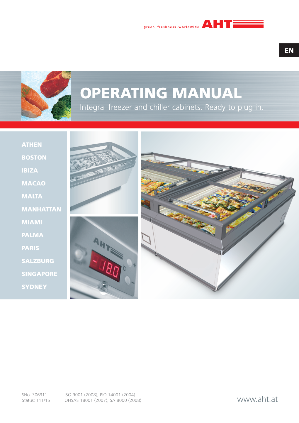 OPERATING MANUAL Integral Freezer and Chiller Cabinets
