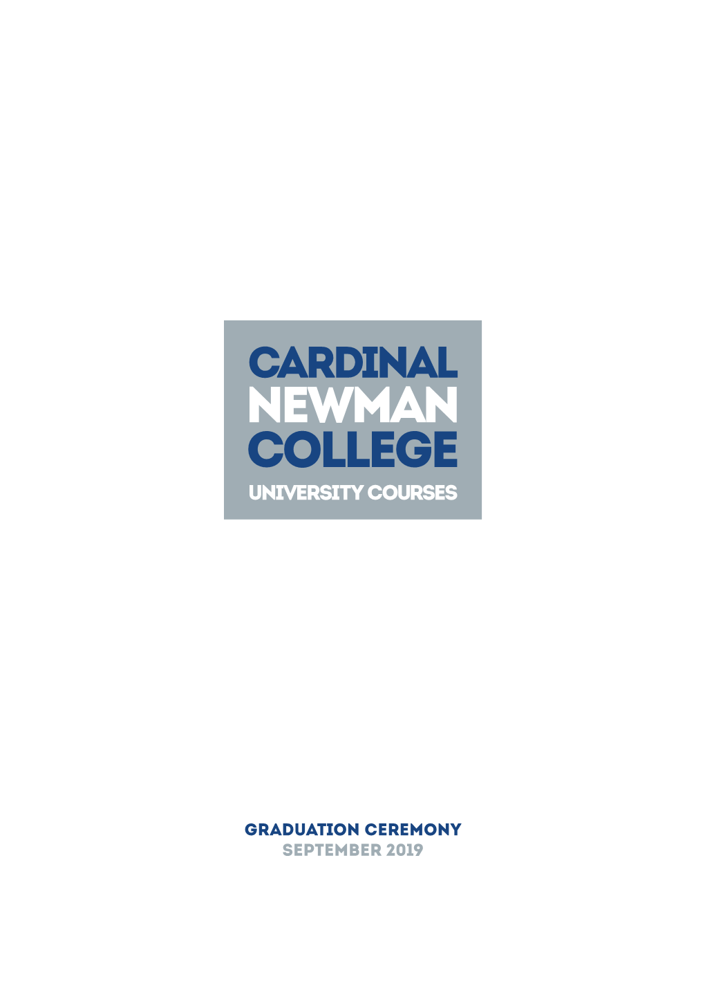 Graduation Booklet 2019