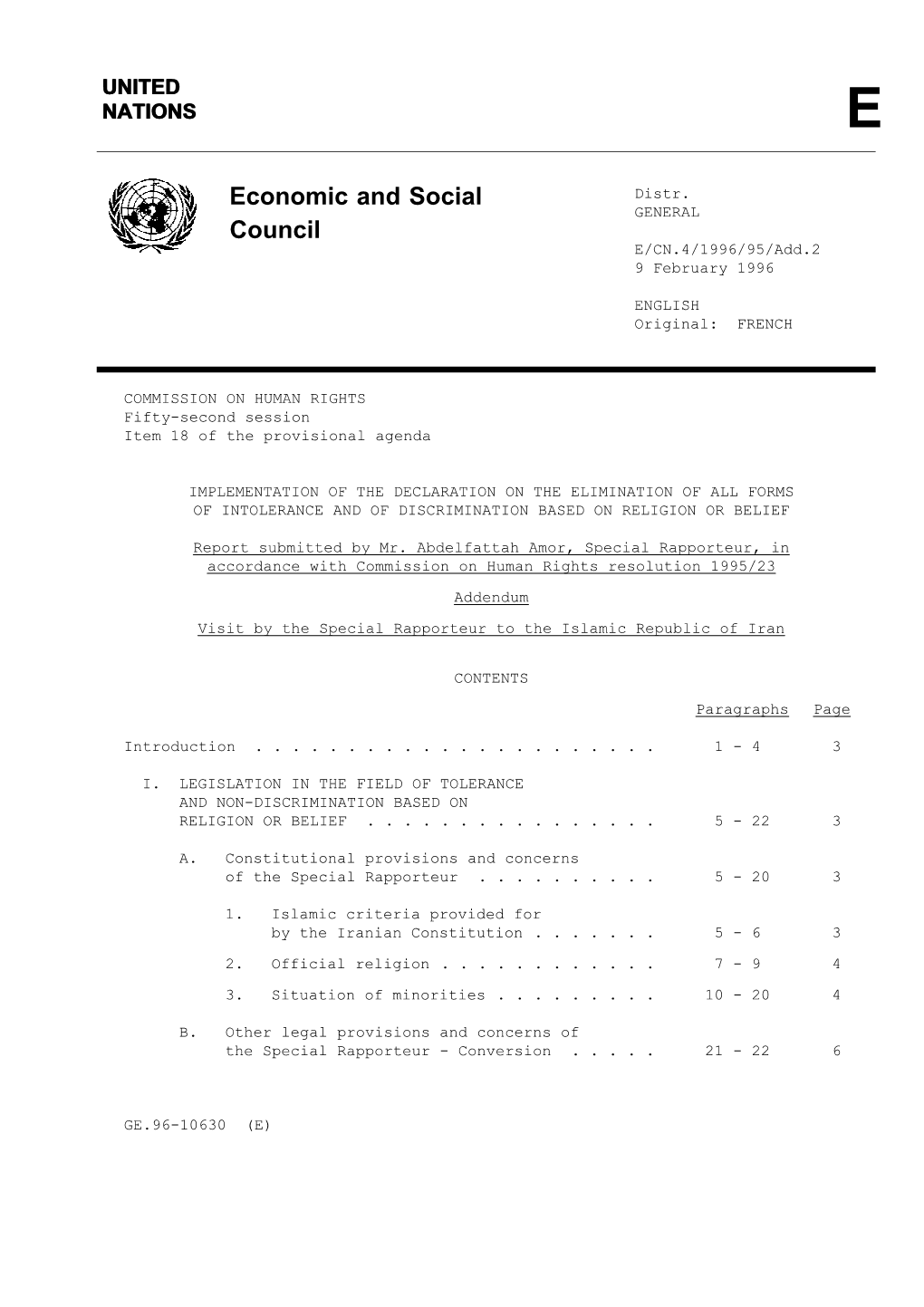 Economic and Social Council