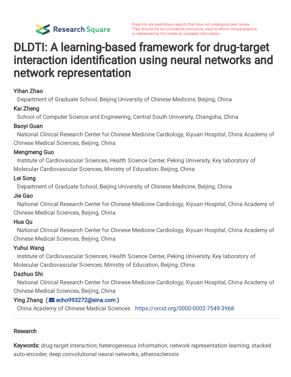 A Learning-Based Framework for Drug-Target Interaction Identification Using Neural Networks and Network Representation