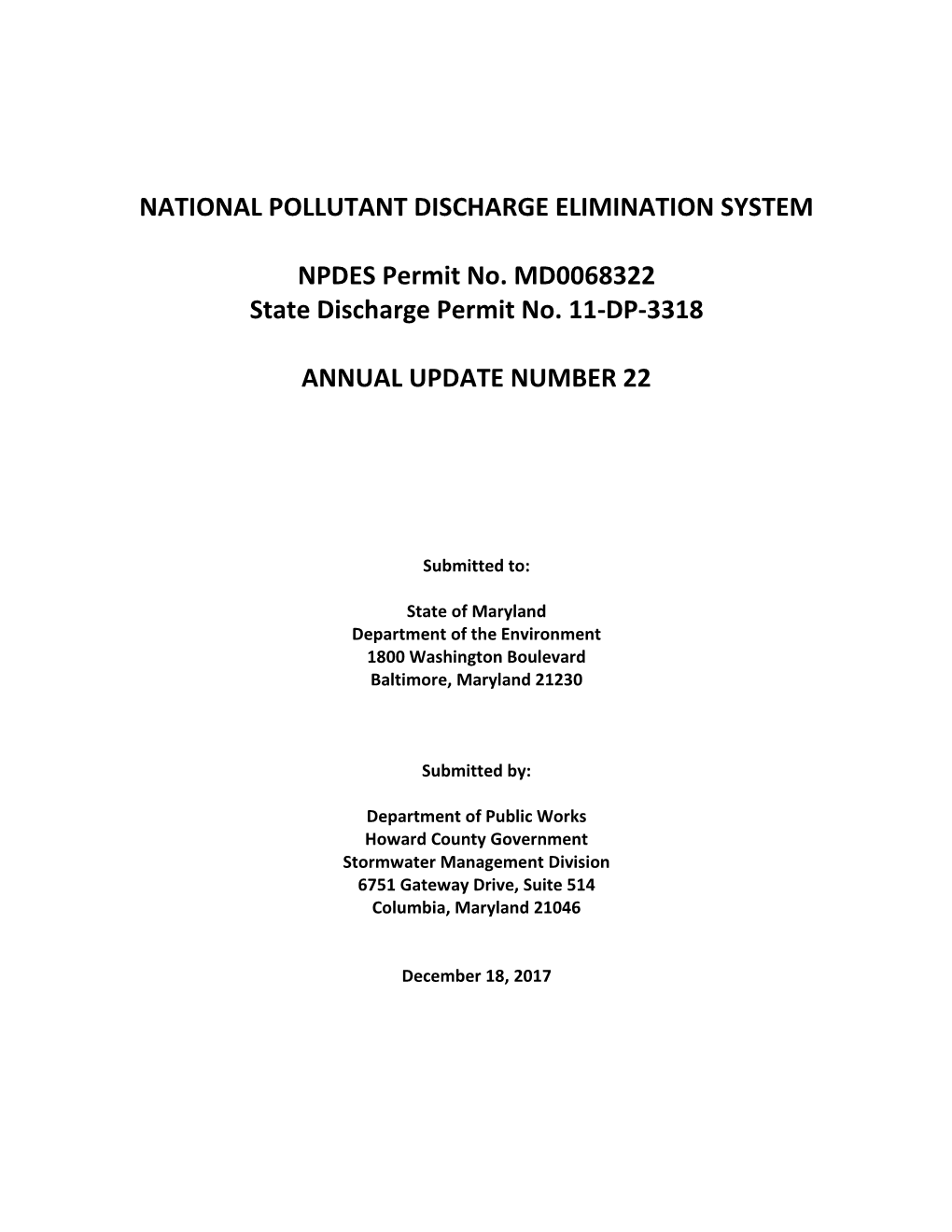 National Pollutant Discharge Elimination System Npdes