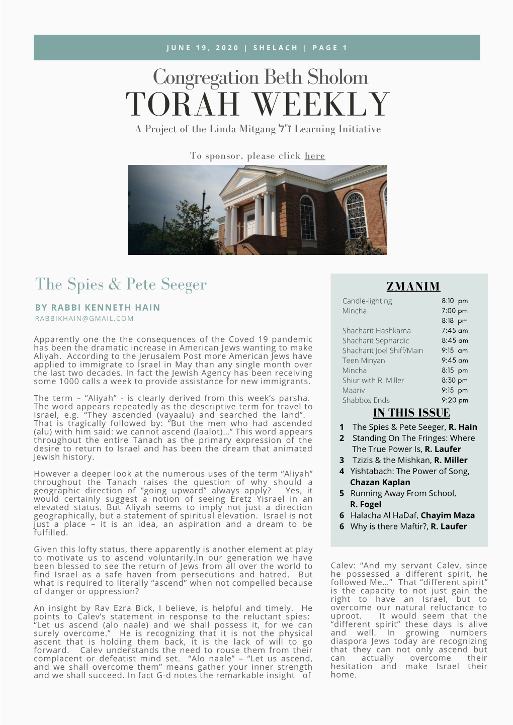 Torah Weekly