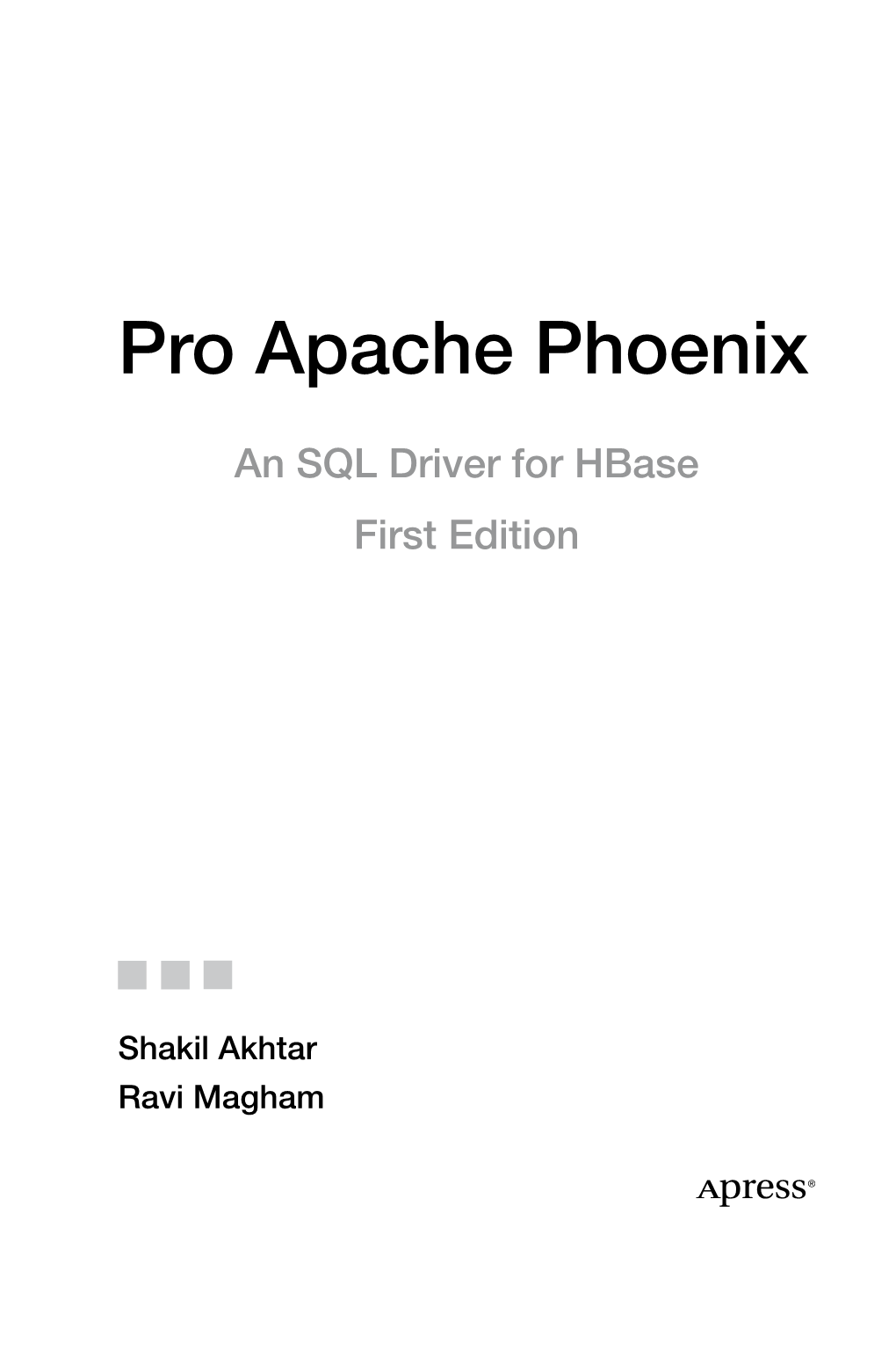 Pro Apache Phoenix