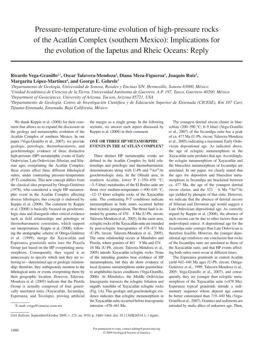 (Southern Mexico): Implications for the Evolution of the Iapetus and Rheic Oceans: Reply