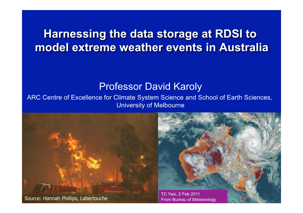 Weather and Climate Extremes