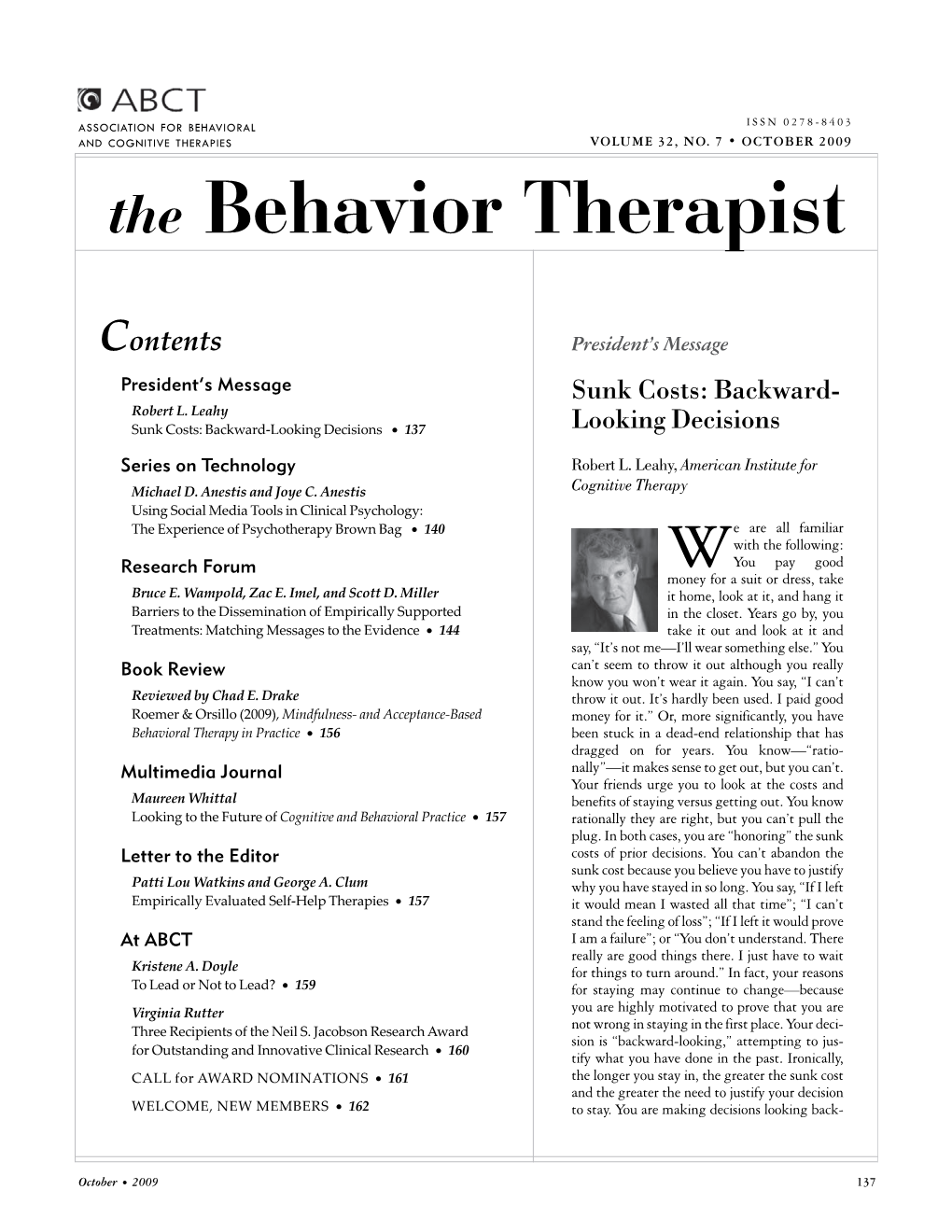 The Behavior Therapist