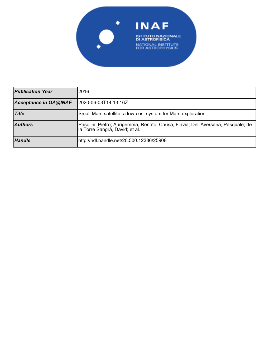 2016 Publication Year 2020-06-03T14:13:16Z Acceptance