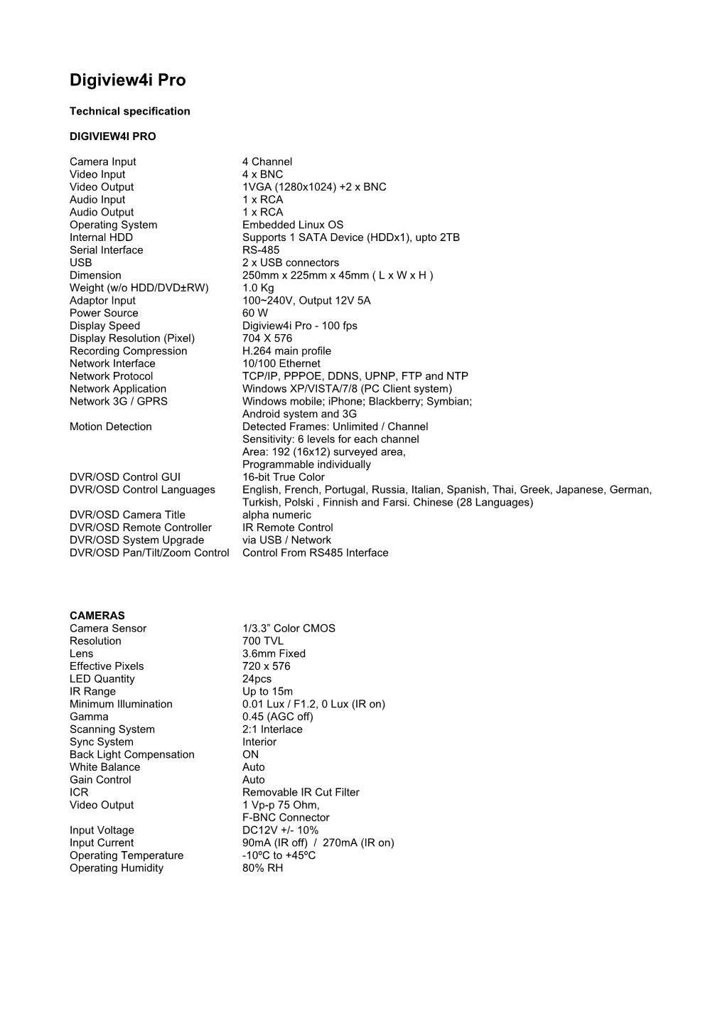 Technical Specification