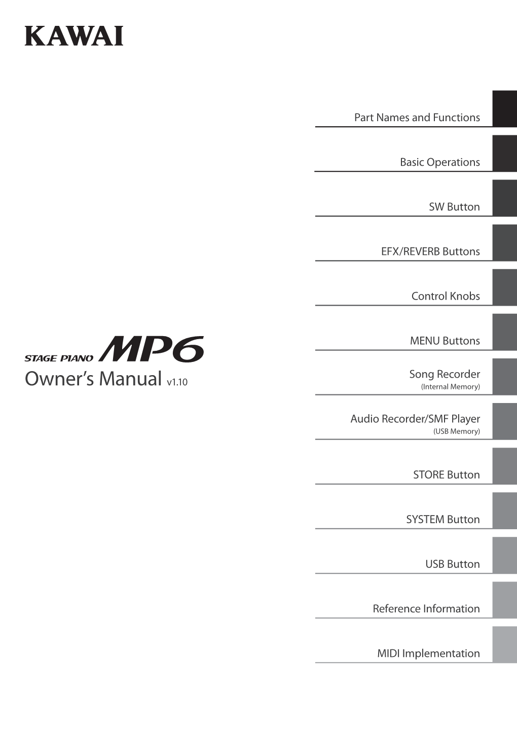 Kawai MP6 Owner's Manual