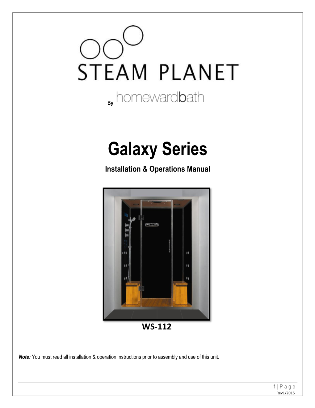 Galaxy Series Installation & Operations Manual