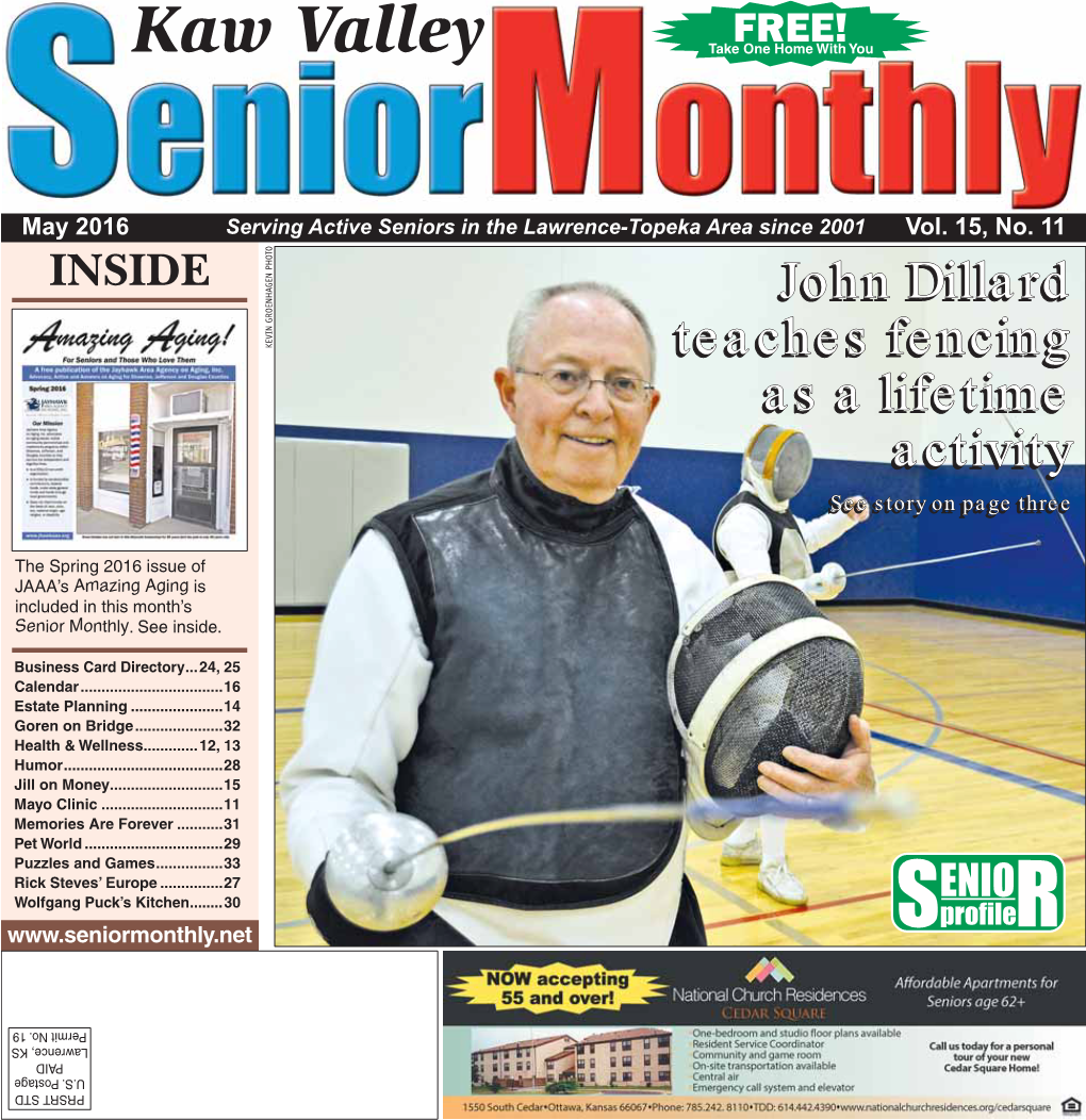 John Dillard Teaches Fencing As a Lifetime Activity