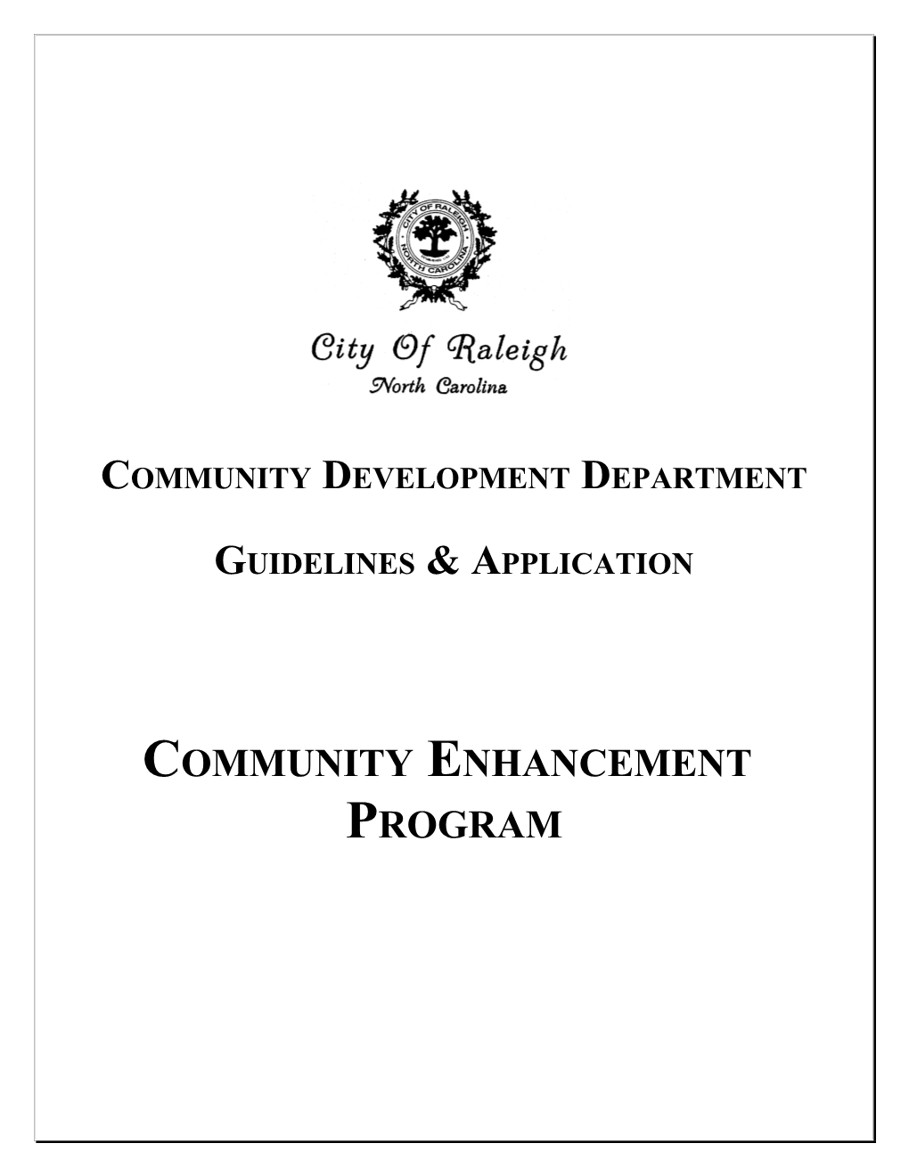 Community Development Department