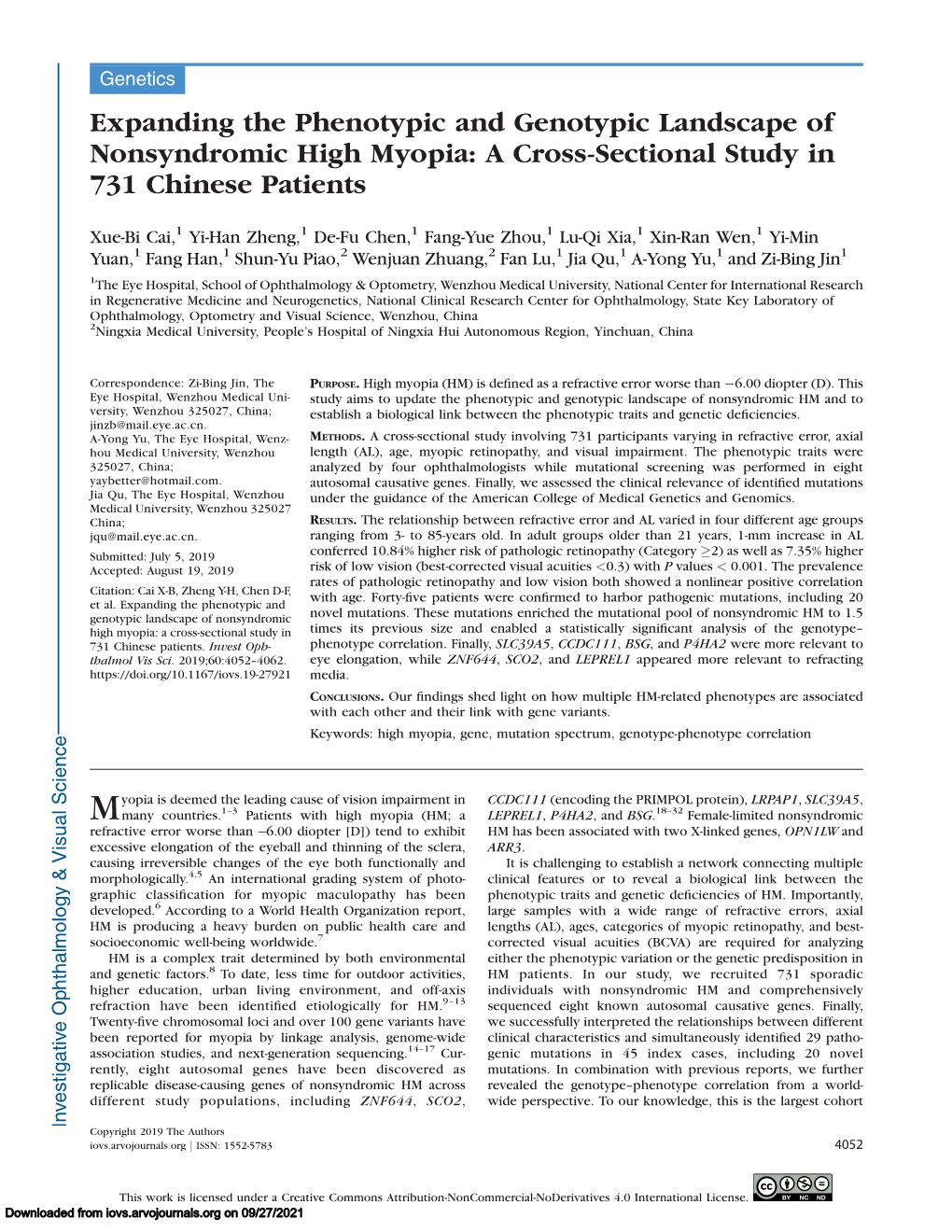 A Cross-Sectional Study in 731 Chinese Patients