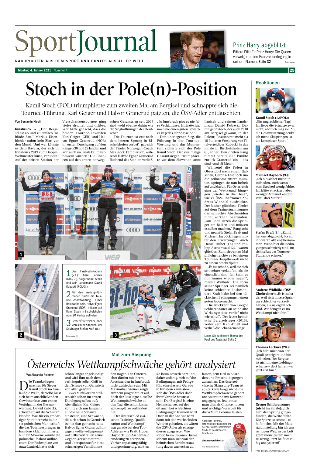 Stoch in Der Pole(N)-Position