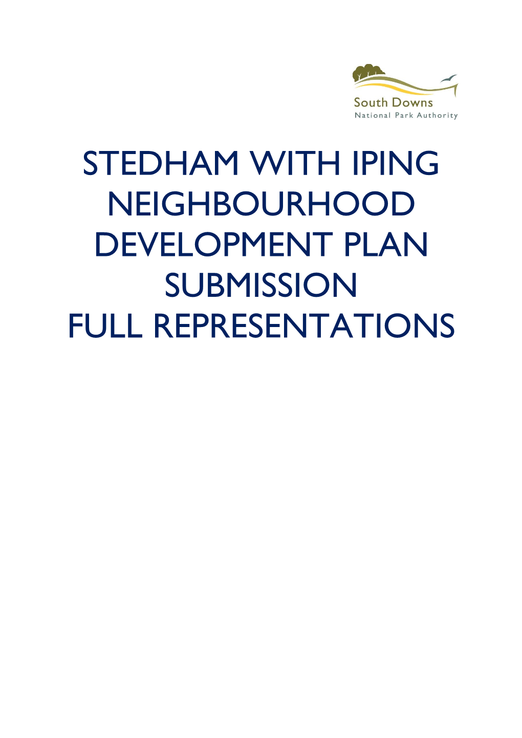 Stedham with Iping Neighbourhood Development Plan Submission Full Representations