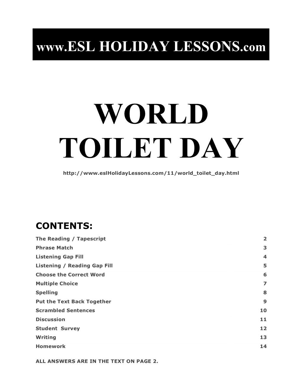 World Toilet Day