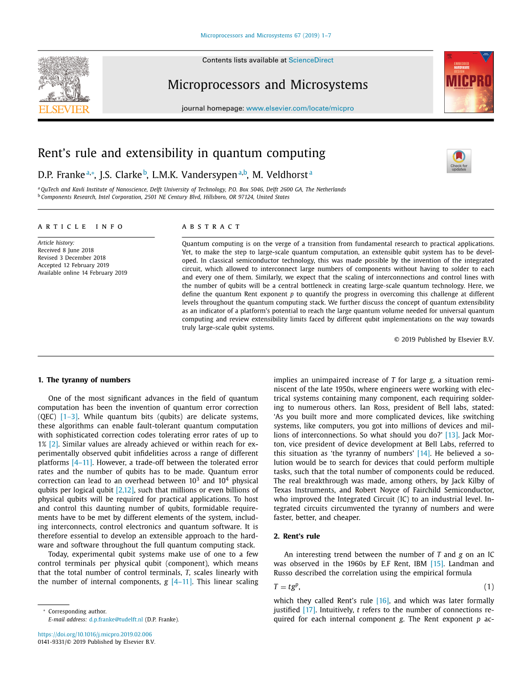 Rent•S Rule and Extensibility in Quantum Computing