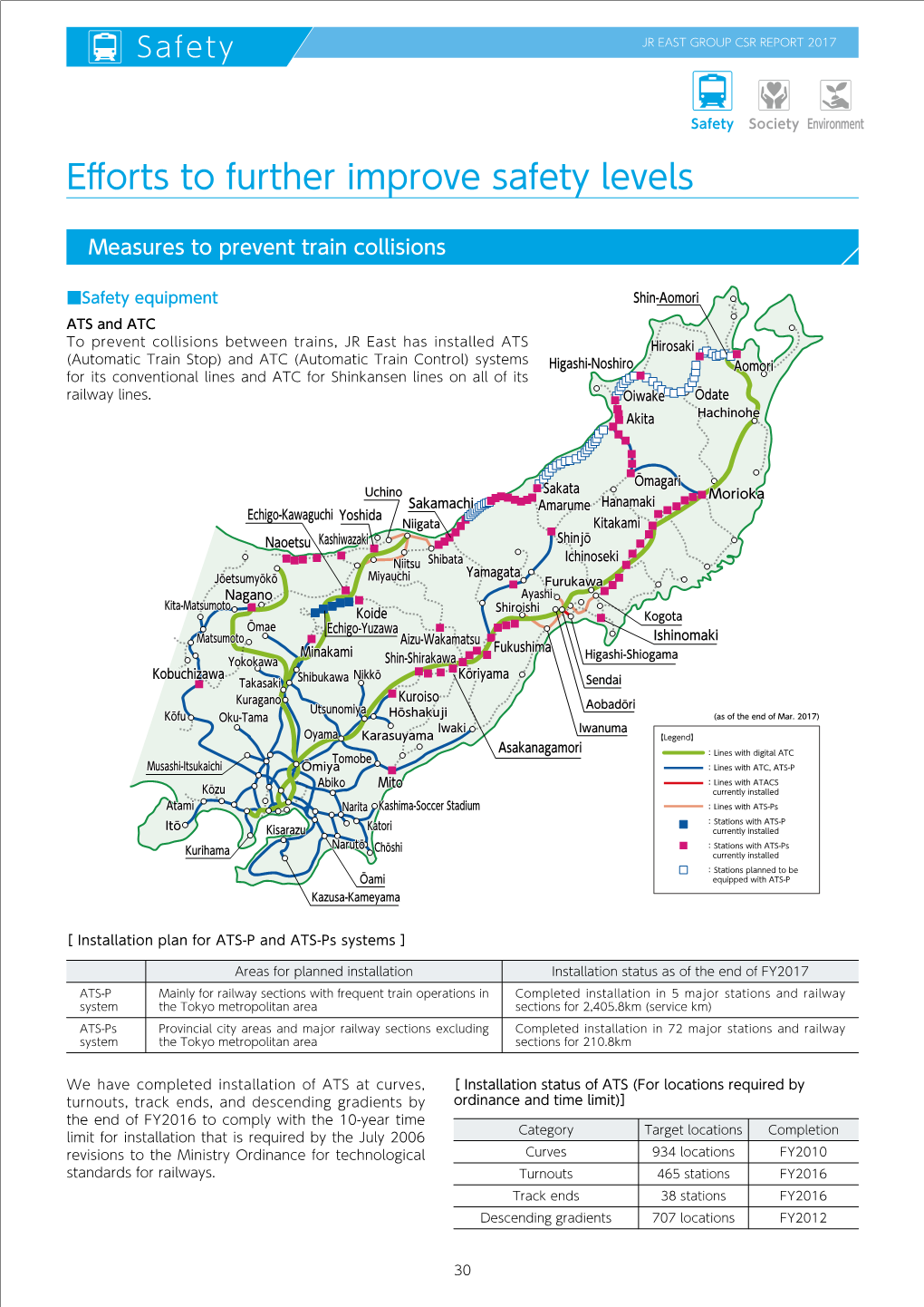 Jr East Group Csr Report 2017