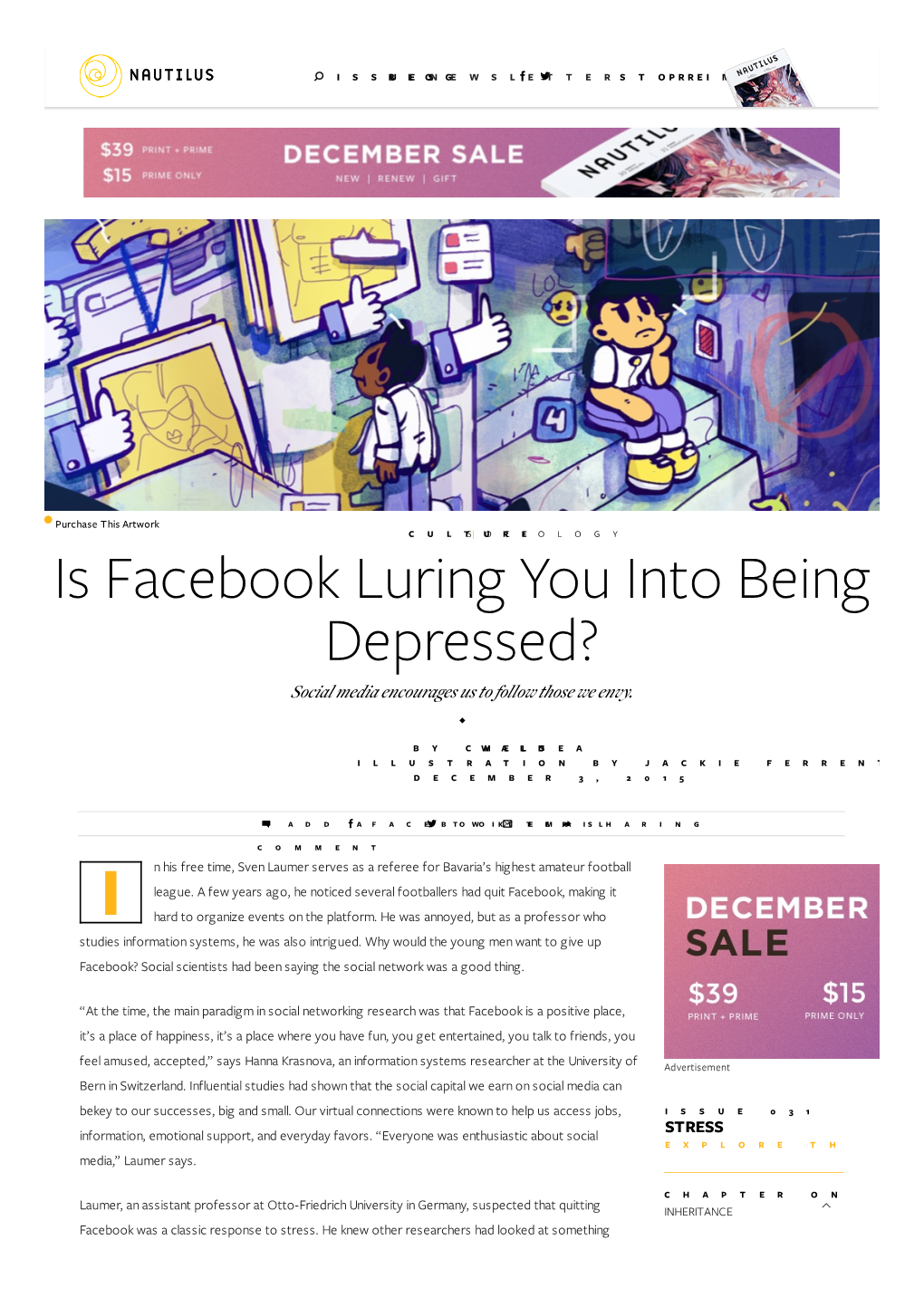 Do Facebook and Twitter Make You Depressed?