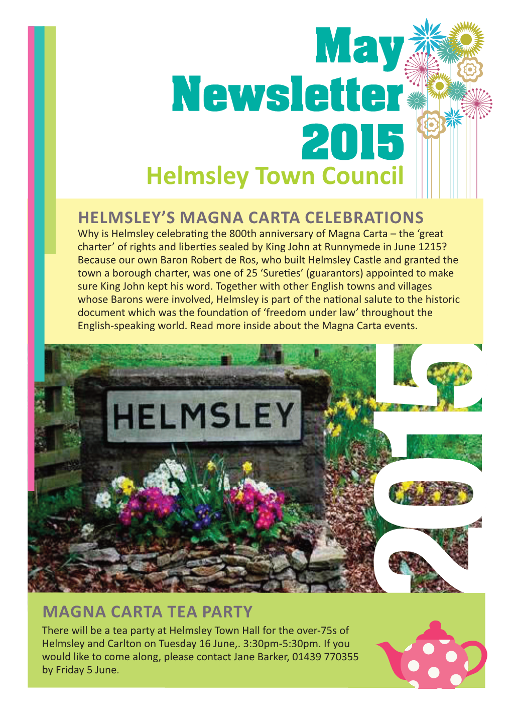 May Newsletter 2015