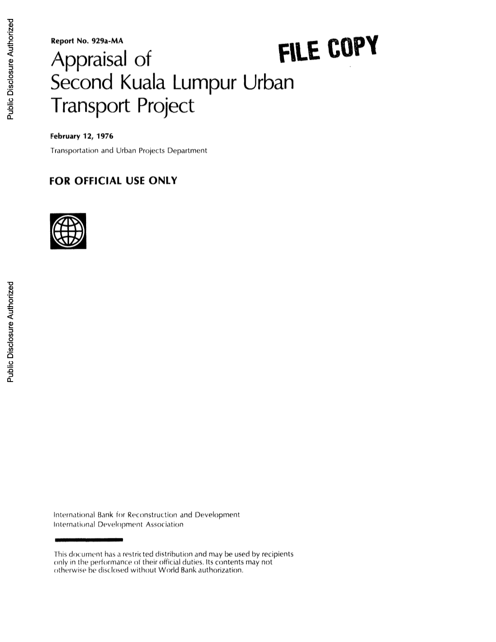 World Bank Document