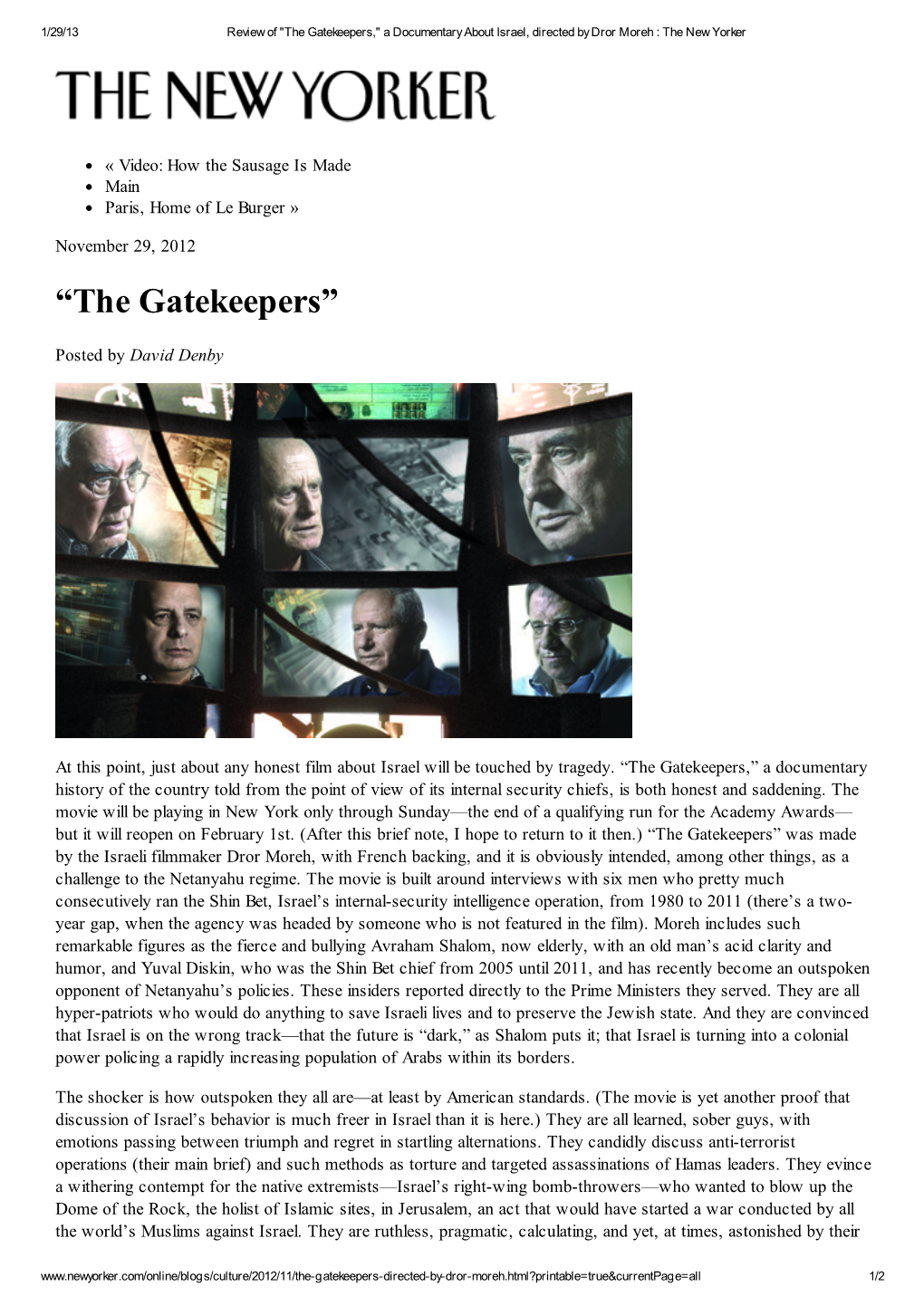 “The Gatekeepers”